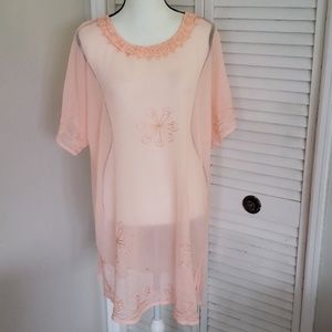 NWT Tangerine “Surface" Bathing suit coverup, Size Large